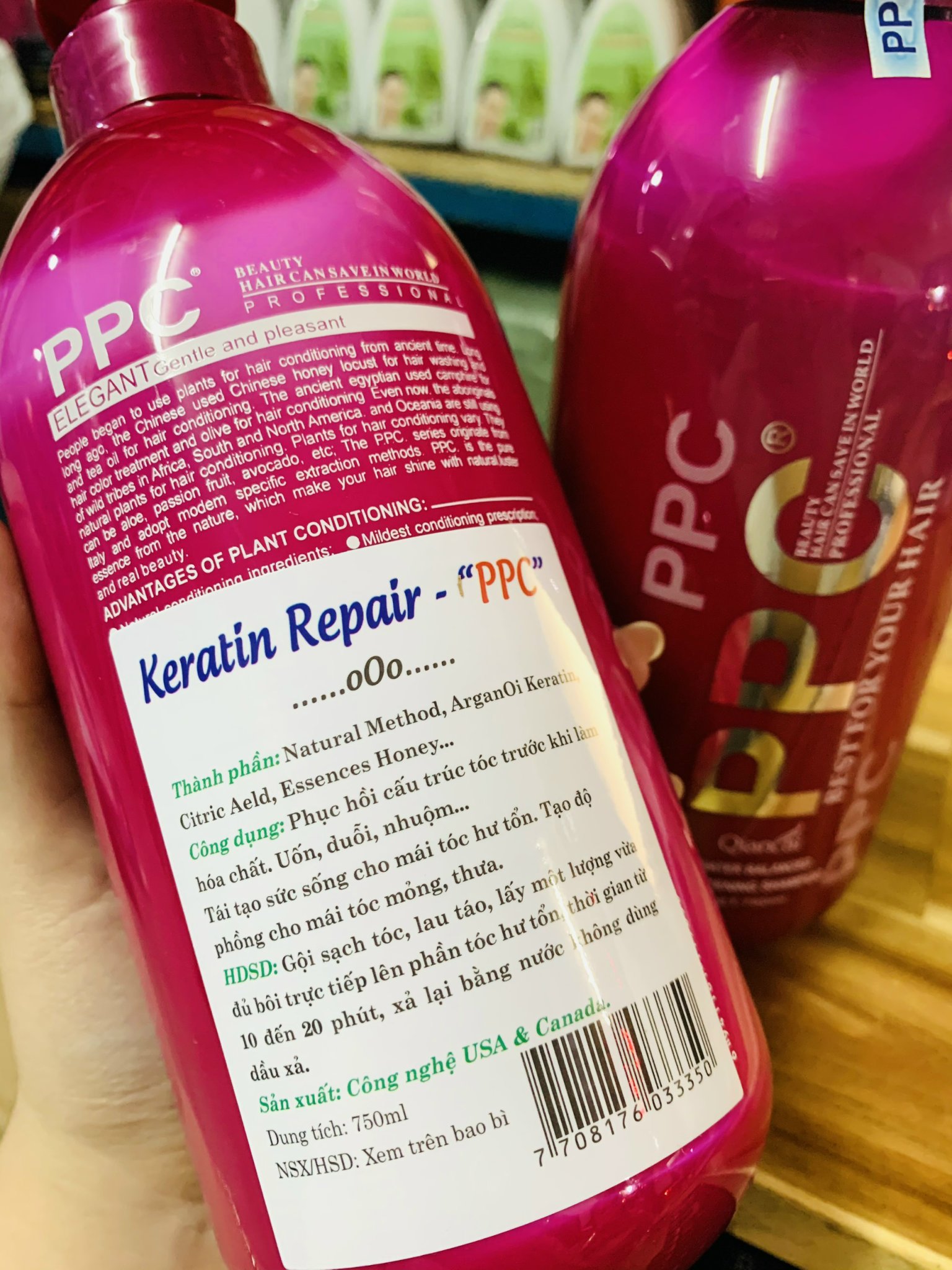 Dầu Gội /Xả Phục Hồi Tóc Hư Tổn PPC 750ML