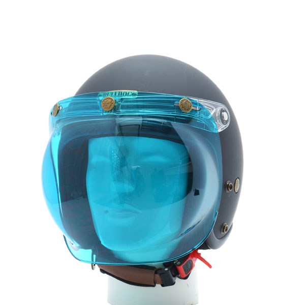 Kính Chắn Mũ 3/4 Bulldog Bubble Có 3 Nút Bấm - Chuyên Phượt