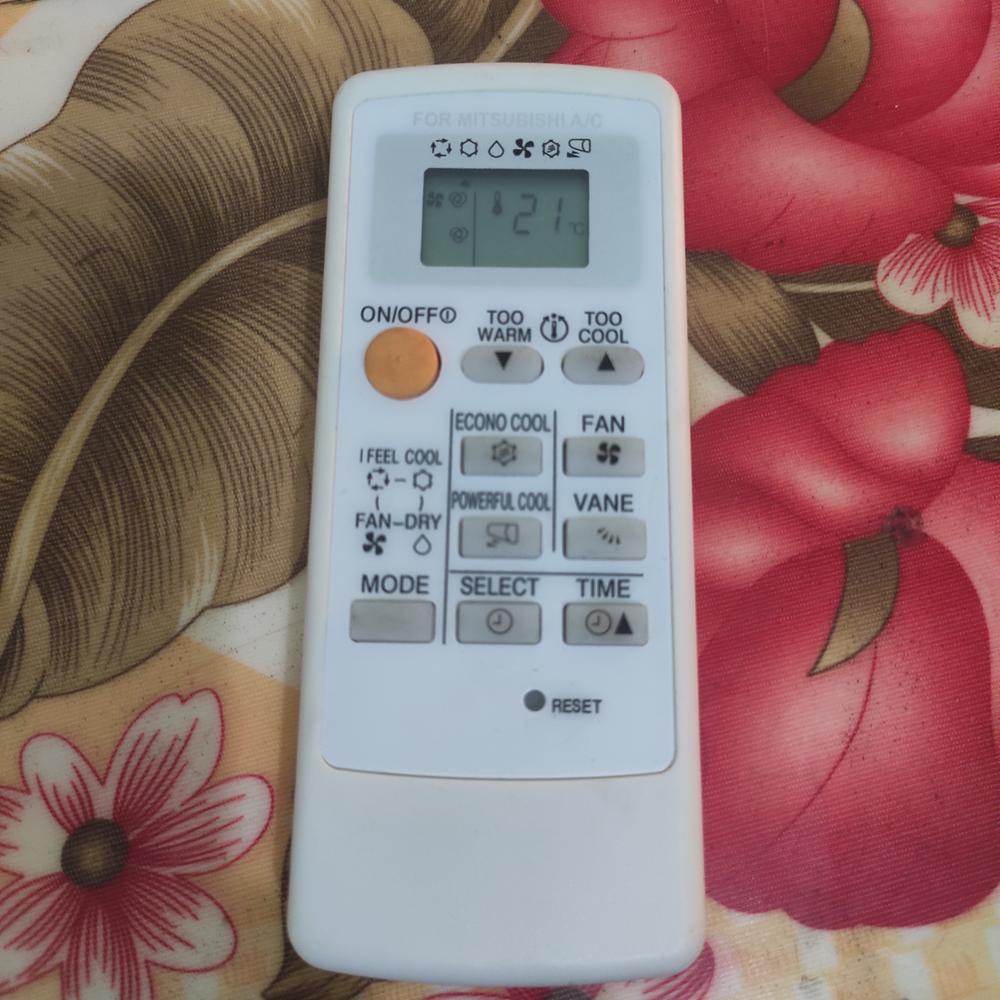 Điều khiển điều hoà mitsubishi 1 chiều ( viền trắng)