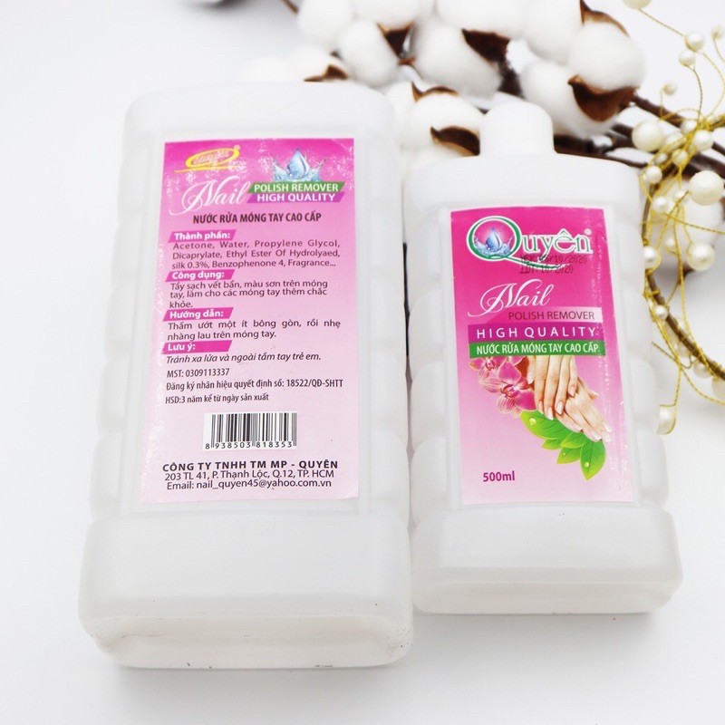 Nước Rửa Móng ( Axeton Quyên ) Cao Cấp 500Ml -1000Ml