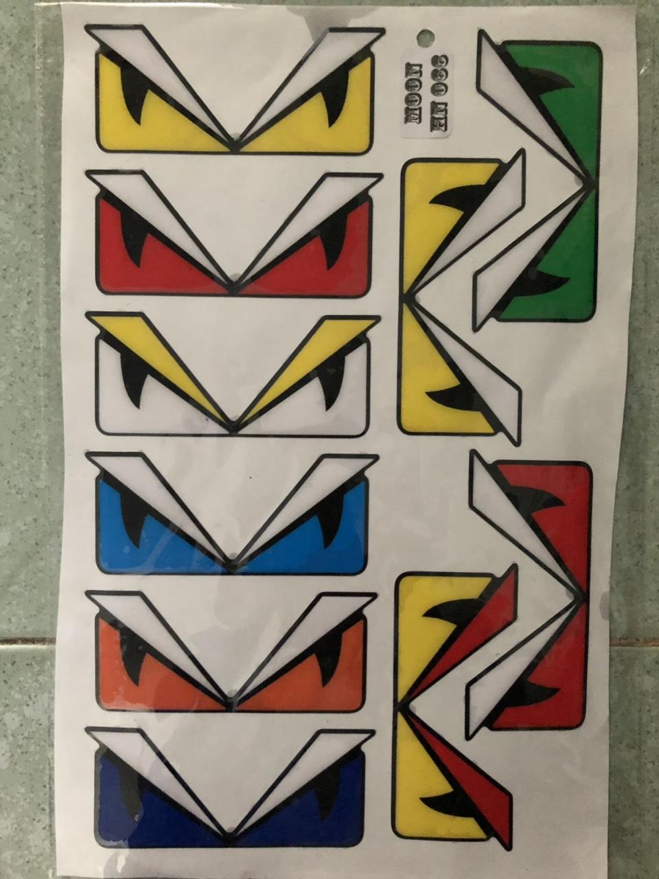 10 Tem nổi Fendi dán xe, nón bh, vali,...