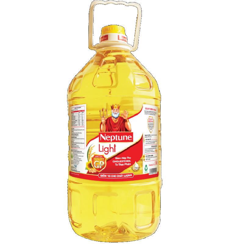 Chai Dầu Ăn Thượng Hạng Neptune Light 5L