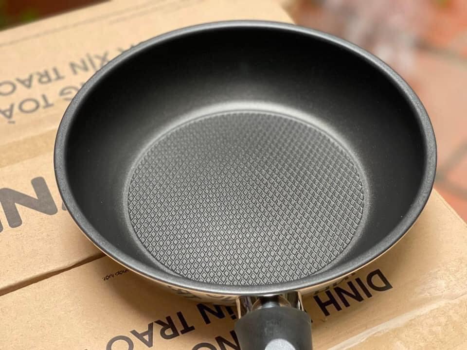 chảo chống dính inox FIVE-STAR - 3 đáy cho bếp từ