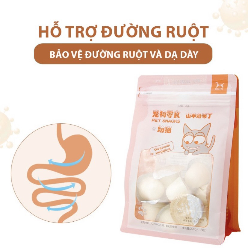Thạch Pudding Sữa Dê Dùng Được Cho Chó Mèo Con và Chó Mèo Lớn