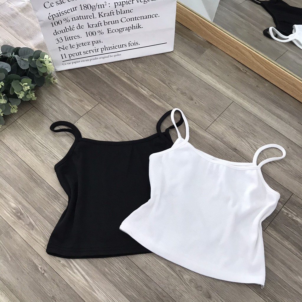 [HCM]Áo Croptop 2 dây (ảnh thật/sẵn)
