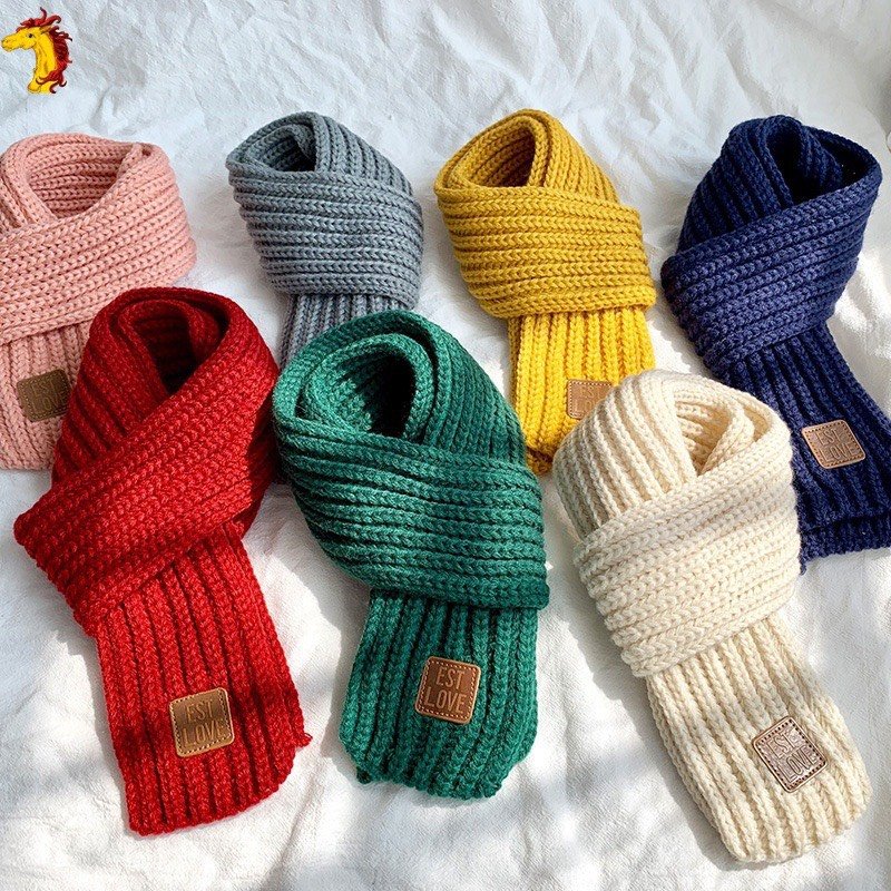 Khăn len quàng cổ cực ấm vào mùa đông cho bé K65