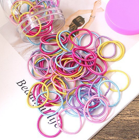 [HCM]?? Túi 1000 dây thun cột tóc cao su co giãn thời trang Hàn Quốc cho bé gái ??