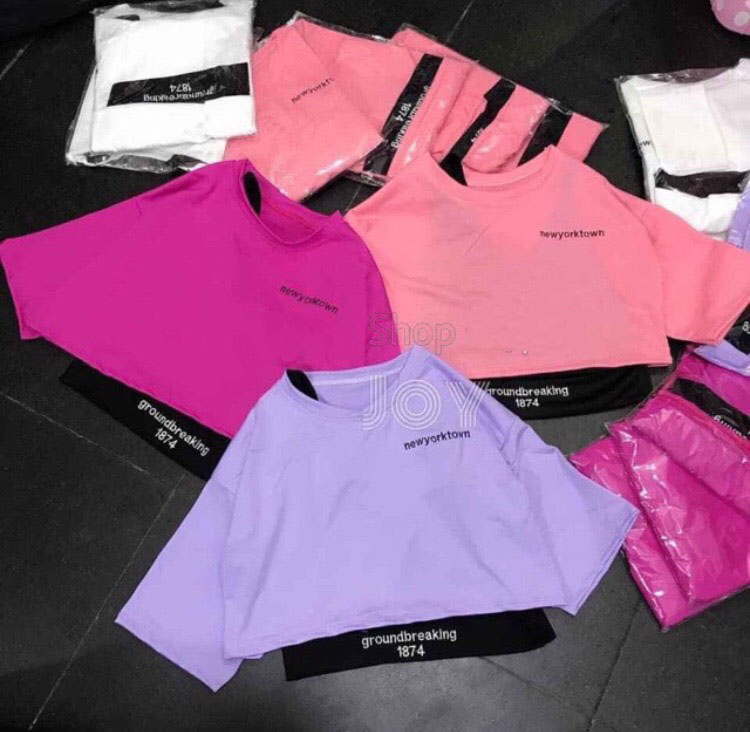 Áo croptop nữ siêu cá tính [set 2 món]