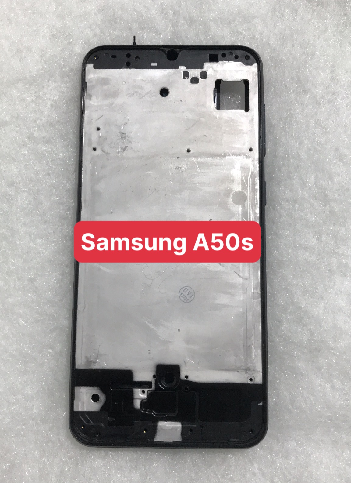 Bộ vỏ samsung A50s zin (bộ gồm lưng, sườn ,nút bấm, kính camera)