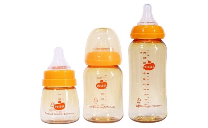 Bình Sữa PP / PPSU Wesser cổ rộng  180ml/260ml/bình