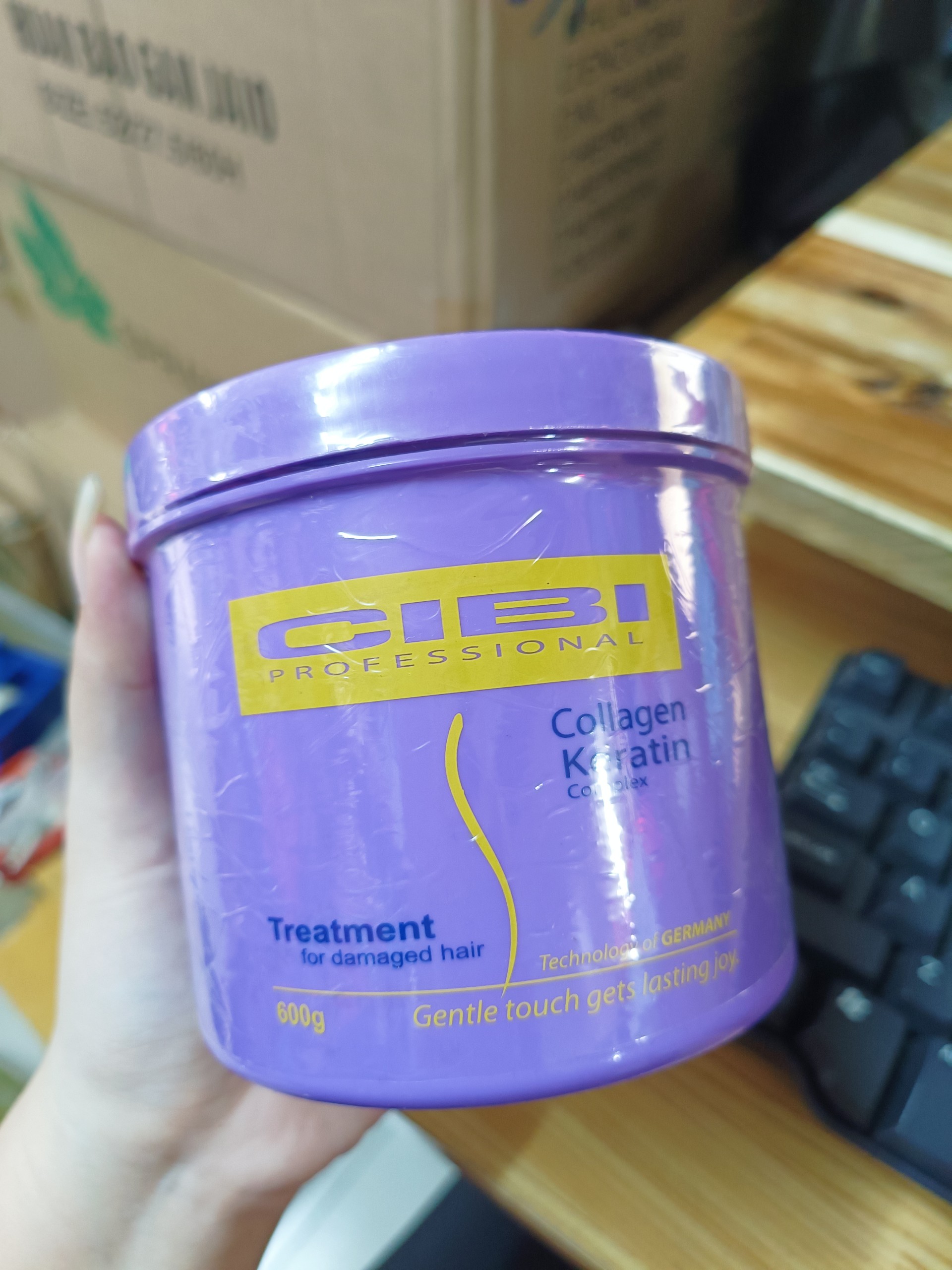 Kem ủ hấp tóc, dưỡng tóc bóng khỏe, siêu mượt collagen cibi 600g
