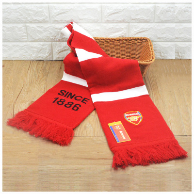 Khăn len, mũ len, găng tay len Arsenal logo thêu