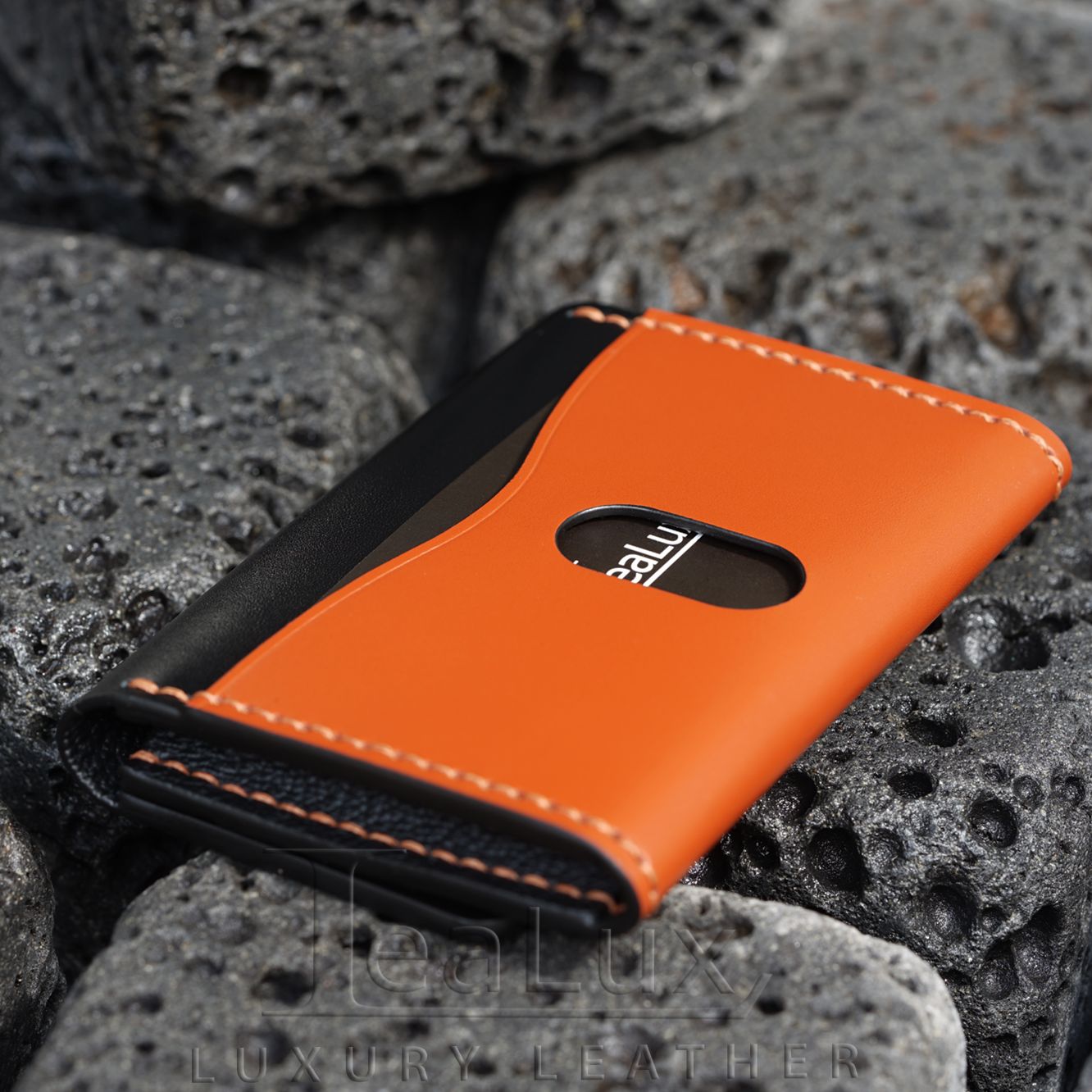 Ví Da Đựng Thẻ Handmade Cao Cấp Lealux Card Wallet