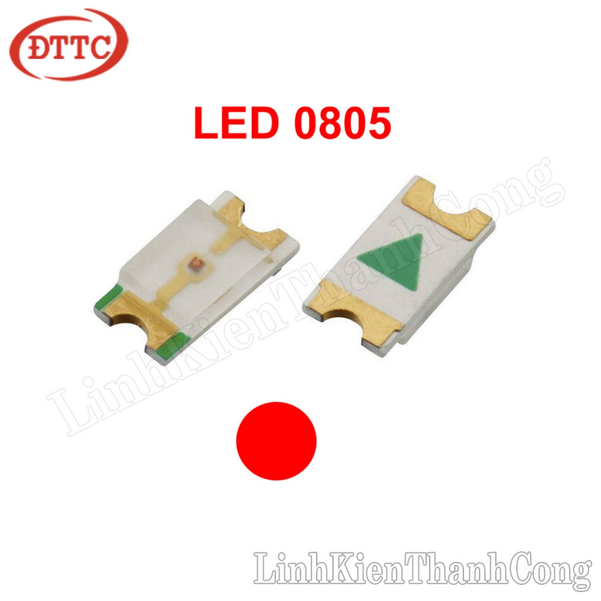 LED dán 0805 màu đỏ (10 chiếc)