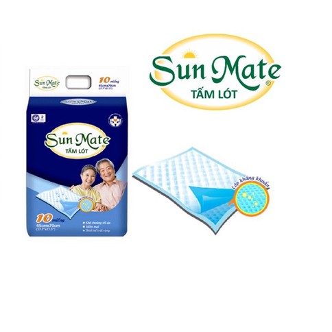 TẤM LÓT TÃ NGƯỜI LỚN SUNMATE 10 MIẾNG