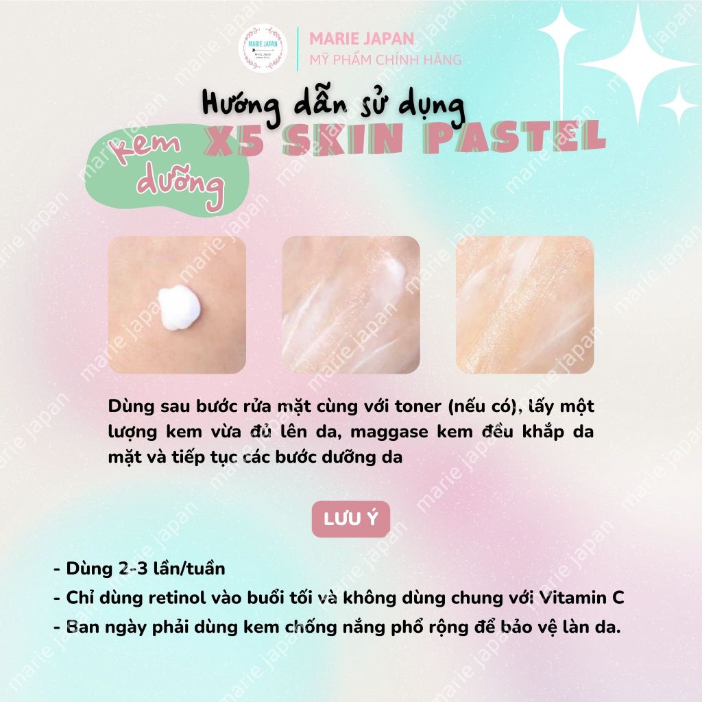 Kem Trẻ Hoá Da Retinol X5 Elastin 0,1% Cream Skinpastel Premium Peptide Hàn Quốc 30ml