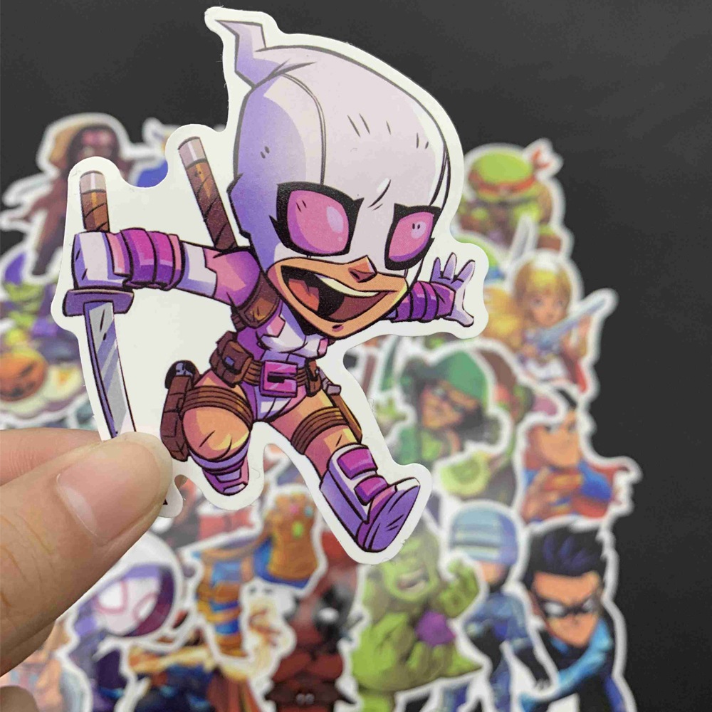 Sticker PVC Chống nước Hình dán Siêu nhân Marvel ST-018