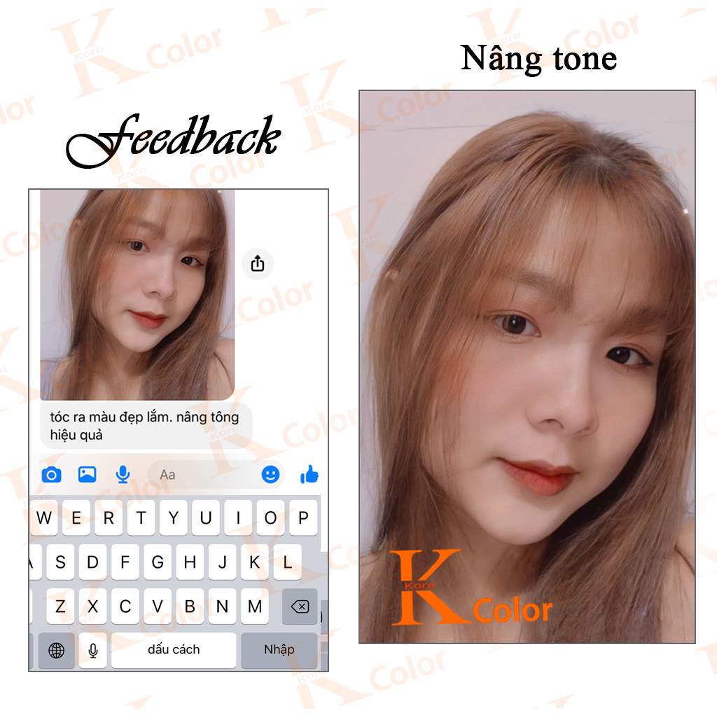 Thuốc Nhuộm NÂNG TONE TÓC - Kcolor
