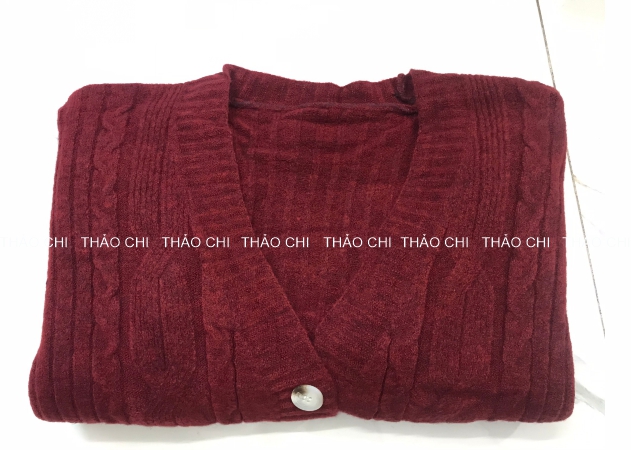 Áo khoác len vặn thừng