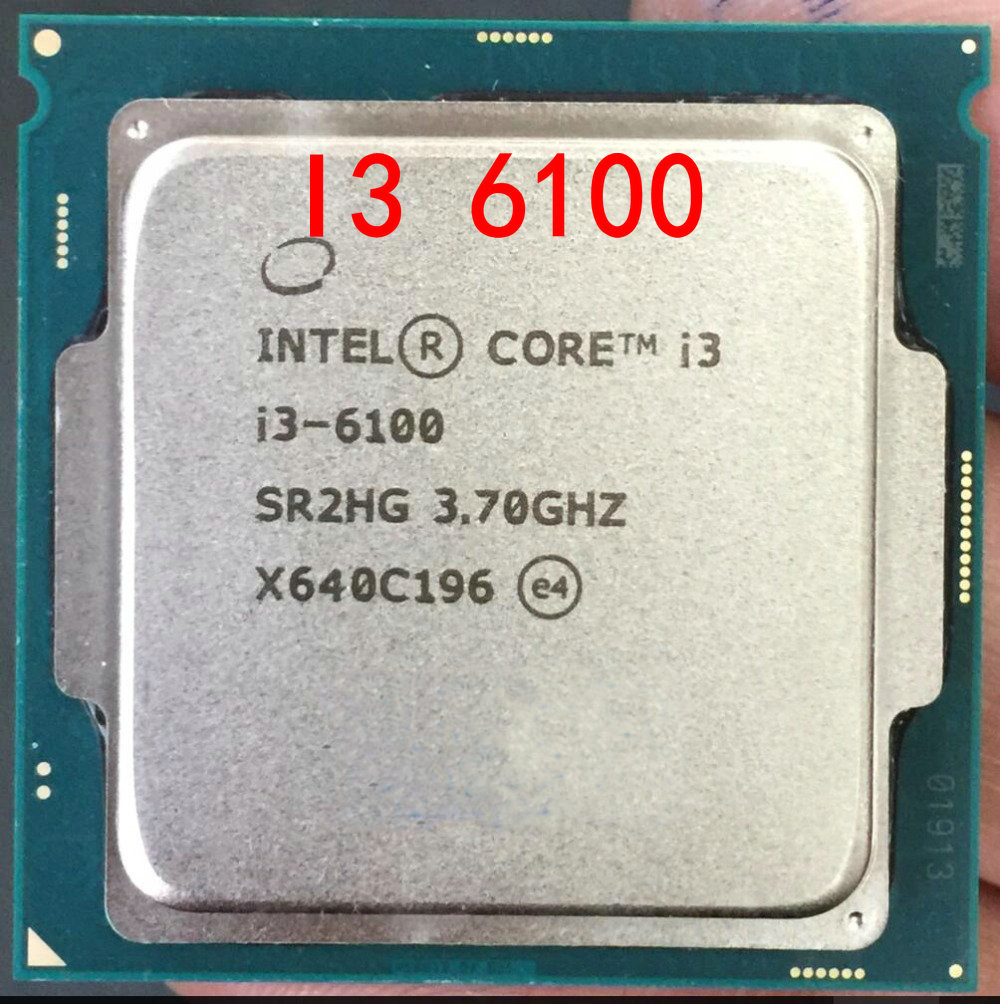 Bộ vi xử lý intel cpu core i3-6100 3.70ghz ,51w 2 lõi 4 luồng, 3mb cache socket intel lga 1151