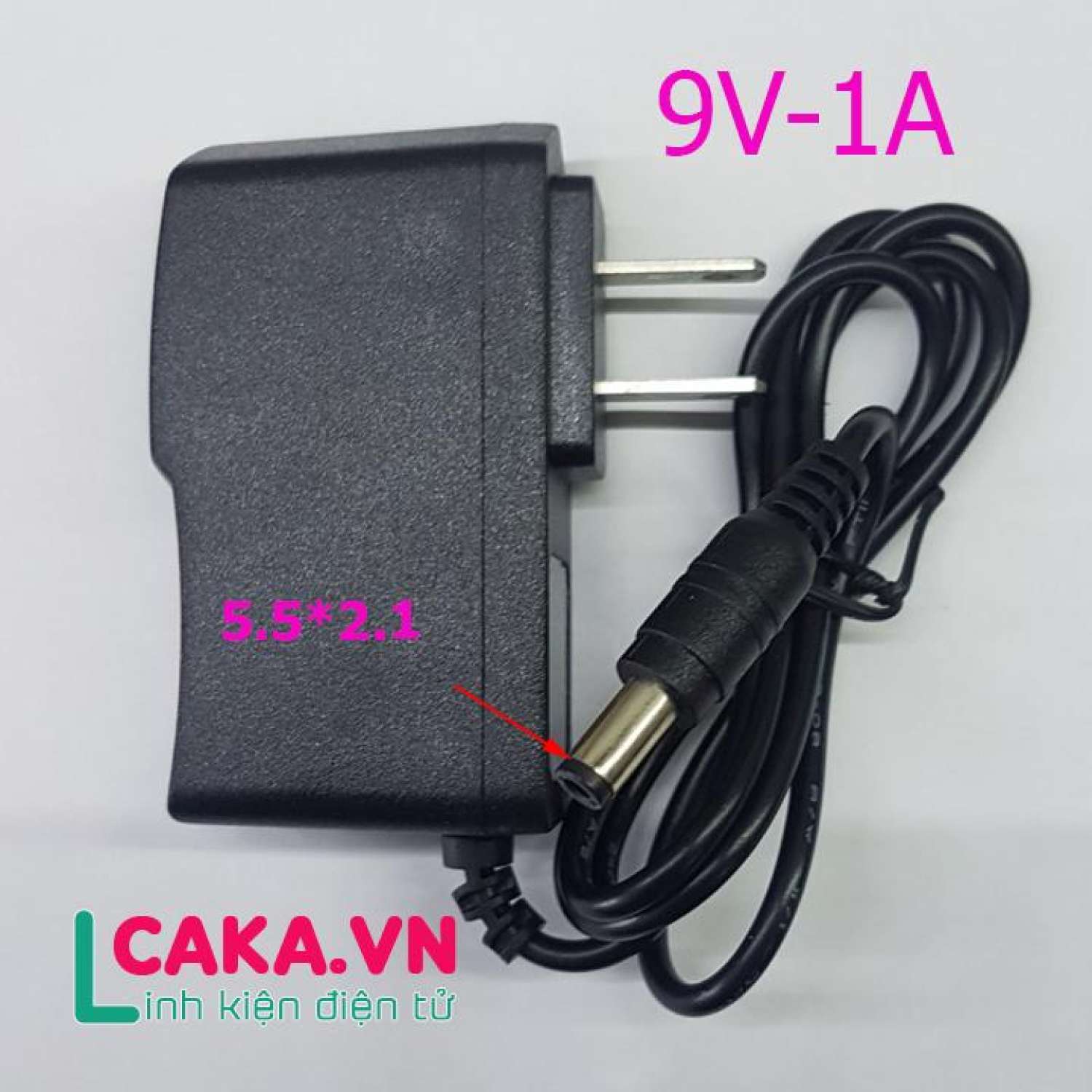 Nguồn adapter dc 9v 1a jack nguồn 5.5x2.1mm