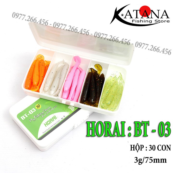 Mồi mềm câu lure : horai bt - 01 , bt - 02