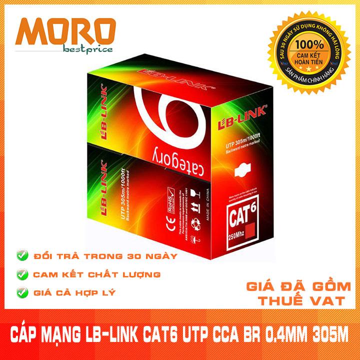 Cuộn dây cáp mạng LB-LINK Cat6 UTP CCA BR 0.4mm (305m)