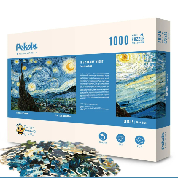 CA CHEP - Puzzle Pokolo - Bộ Xếp Hình 1000 Miếng - Chủ Đề: Các Tác Phẩm Nghệ Thuật