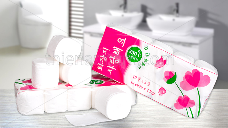 [HCM]GIẤY VỆ SINH 2 LỚP CUỘN CHUẨN HÀN QUỐC (THIÊN AN NAM)