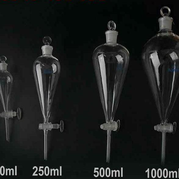 phễu chiết quả lê các cỡ 60ml - 1000ml Bomex