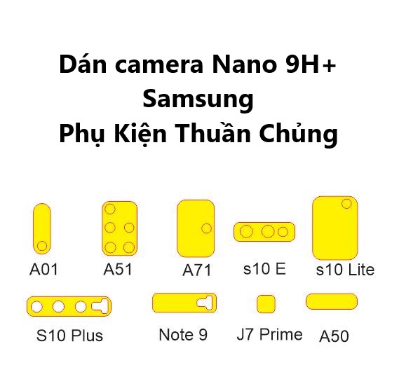 [HCM]Dán Camera Nano 9H+ tất cả dòng Samsung
