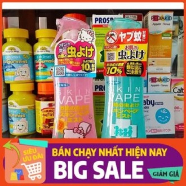 Xịt chống muỗi cho bé skin Vape Nhật Bản sản phẩm đa dạng về mẫu mã kích cỡ chất lượng tốt đảm bảo an toàn sức khỏe người dùng giá rẻ