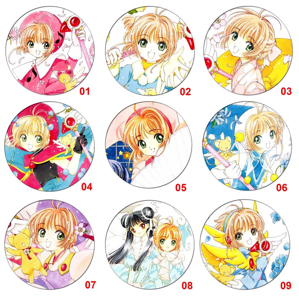 [HCM]Huy hiệu anime Sakura (Thủ Lĩnh Thẻ Bài) - combo 5 huy hiệu