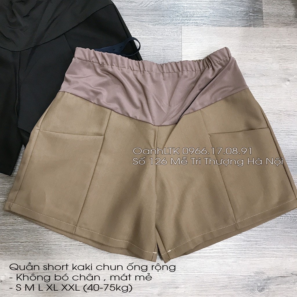 Quần Sooc Bầu Túi Vuông, Chất Công Sở Cao Cấp