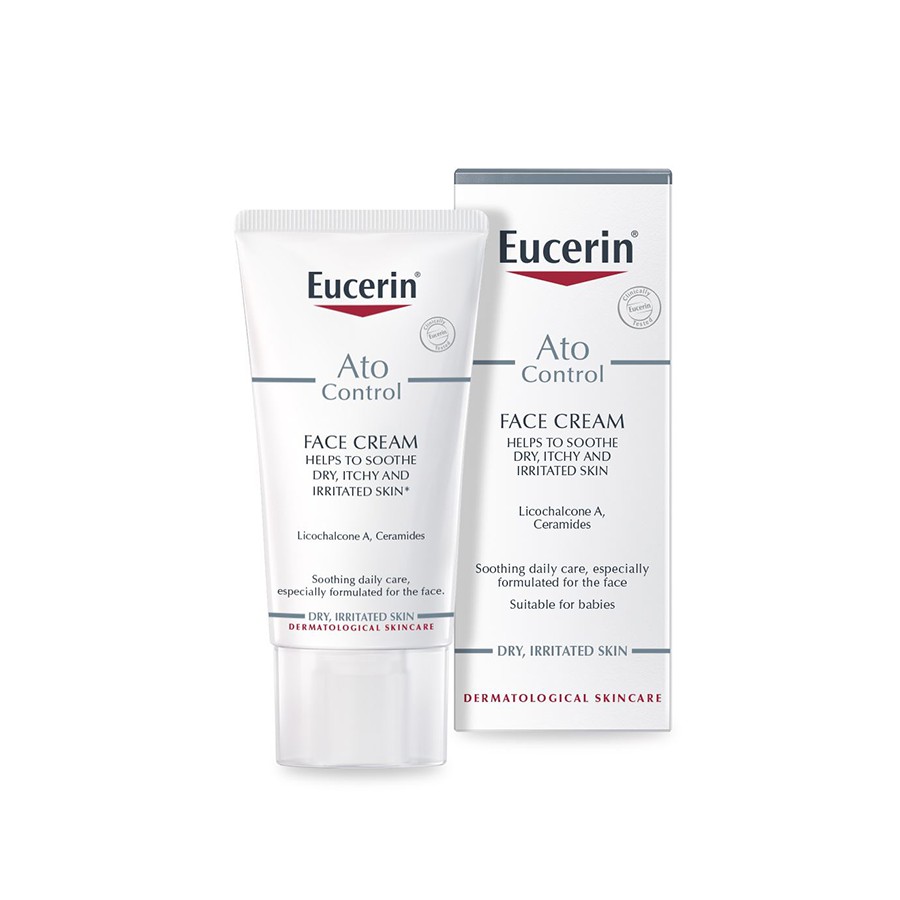 Kem dưỡng ẩm Eucerin chuyên sâu, tái tạo da nhạy cảm AtoControl Face 50ml