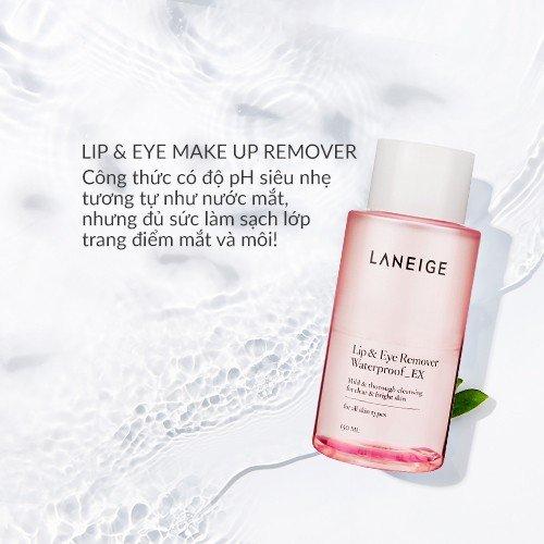 Tẩy Trang Mắt Môi Laneige Lip & Eye Remover Waterproof 50ml Lip & Eye Remover Waterproof - Miniature