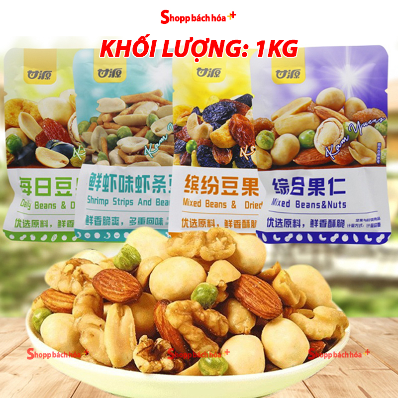 Hạt dinh dưỡng mix hạt và quả khô sấy giòn – Hộp 300g/ 1kg