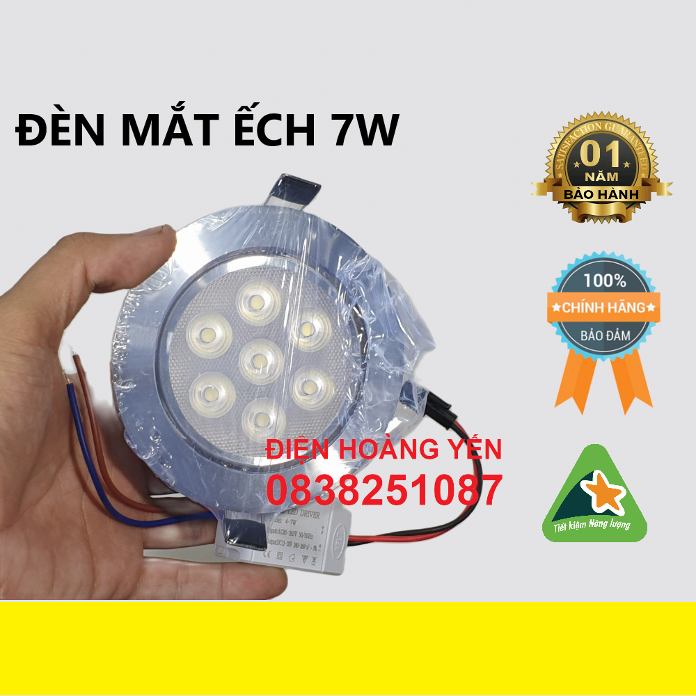 led âm trần mắt ếch 3W 5W 7W