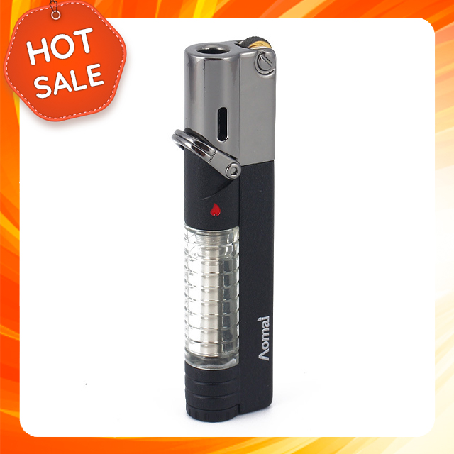{ HOT } Hộp Qụet Bật Lửa Khò 1 Tia Aomai AM7108 Đẹp Độc Lạ - Dùng Gas Cao Cấp