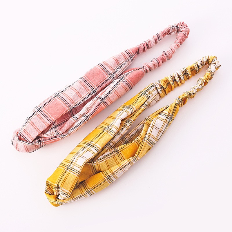 [HCM]Turban băng đô vải caro