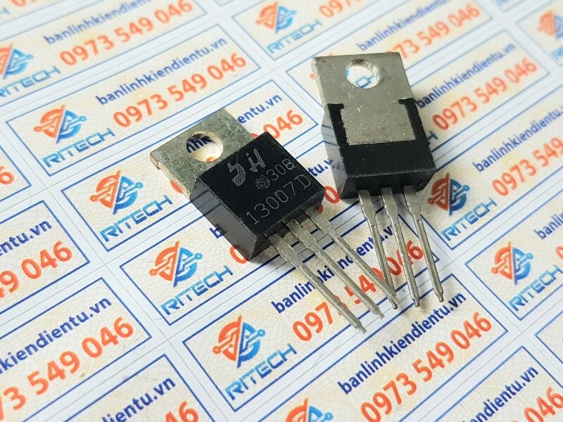 [Combo 5 chiếc] 13007D 13007 Transistor NPN 700V 8A TO-220-3L (Lưng Đồng)