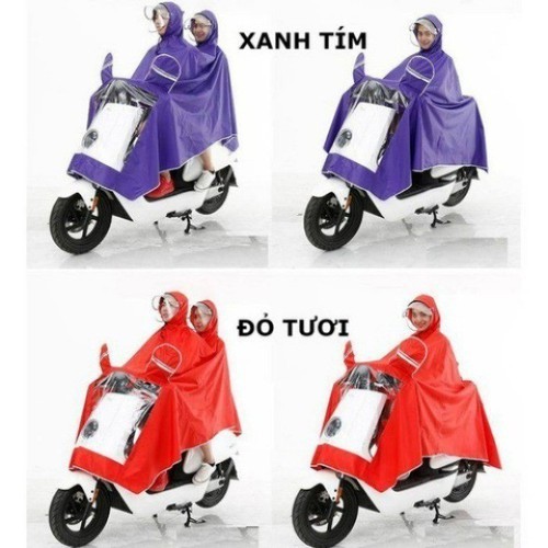 Áo mưa phản quang 2 đầu có kính che mặt