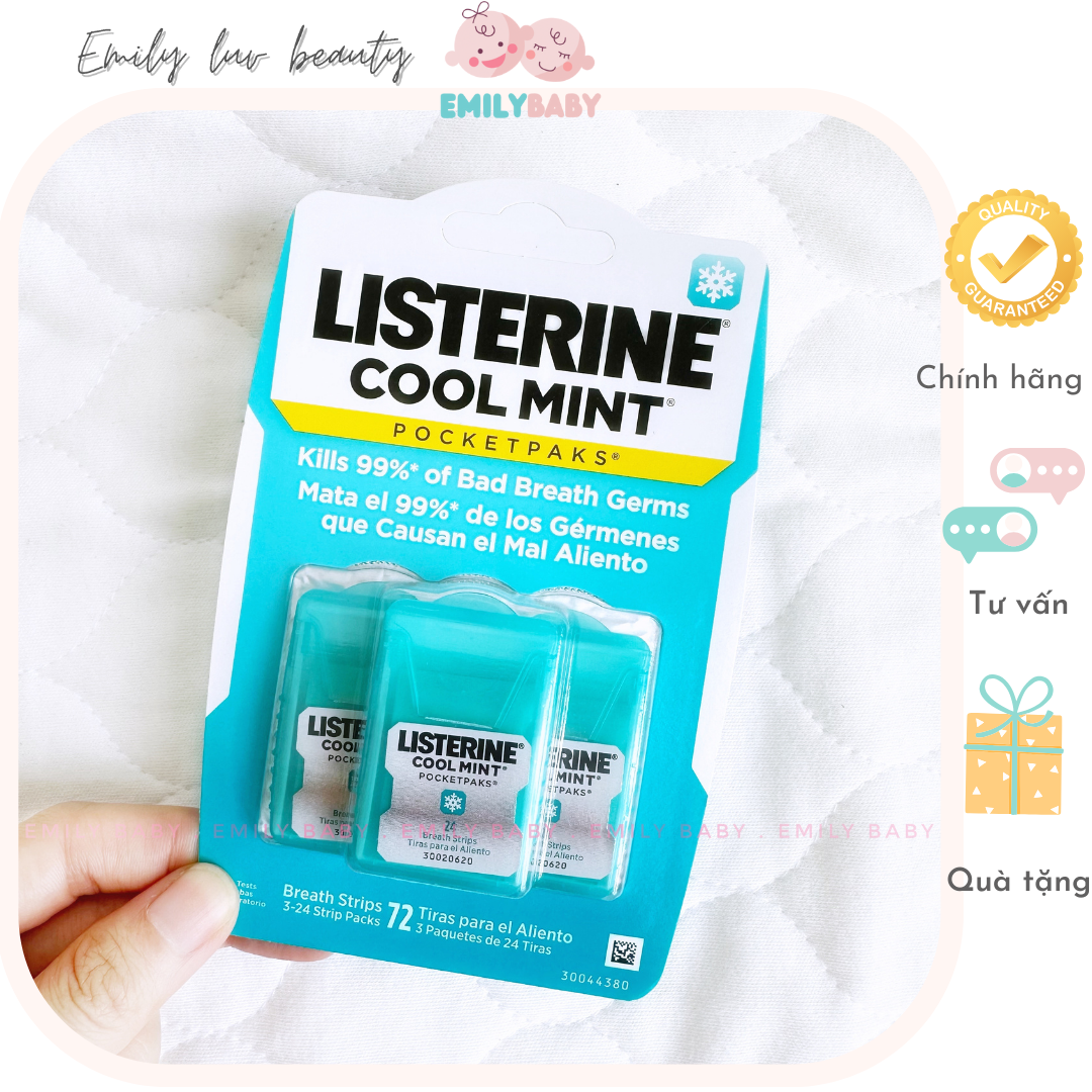 Xịt thơm miệng diệt khuẩn Listerine 7.7ml Mỹ