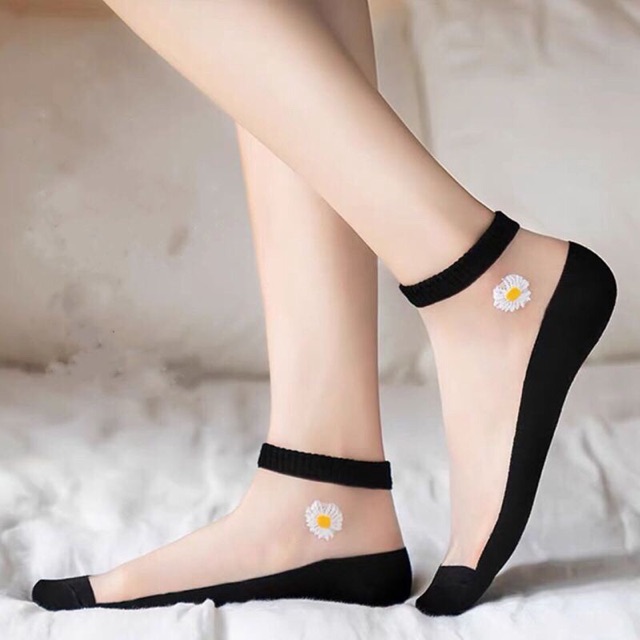 Set 10 Đôi Tất Vớ Nữ Ren Hoa Cúc Hot Hít