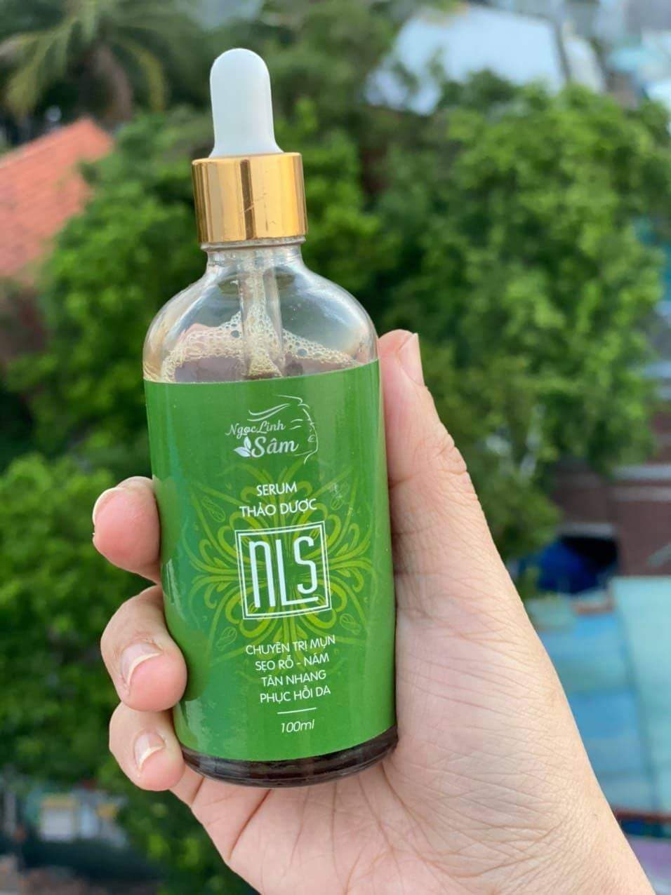 Ngọc Linh Sâm serum cao cấp sạch mụn sẹo rỗ nám tái tạo phục hồi da