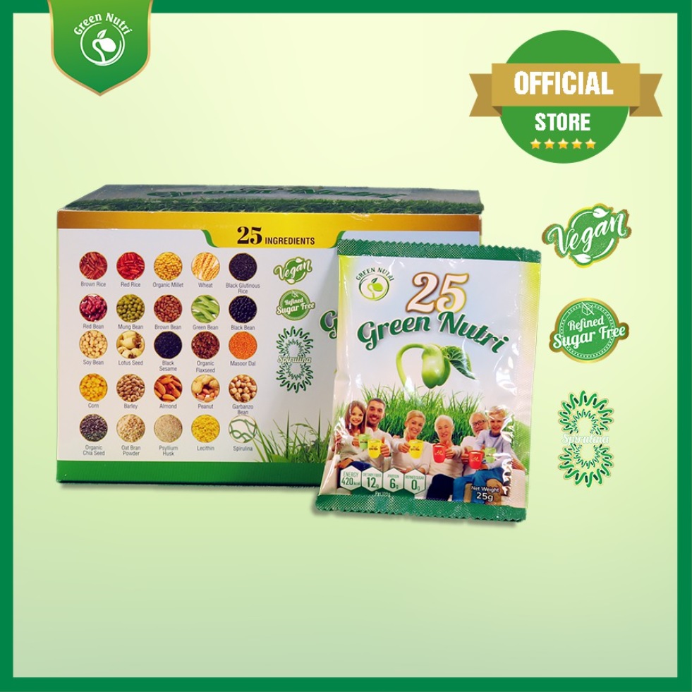 Sữa hạt dinh dưỡng 25 Green Nutri Singapore (Lon 750g) [Nhập khẩu 100%][Freeship]
