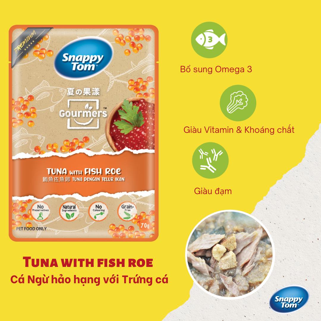 Pate Mèo Snappy Tom trái cây