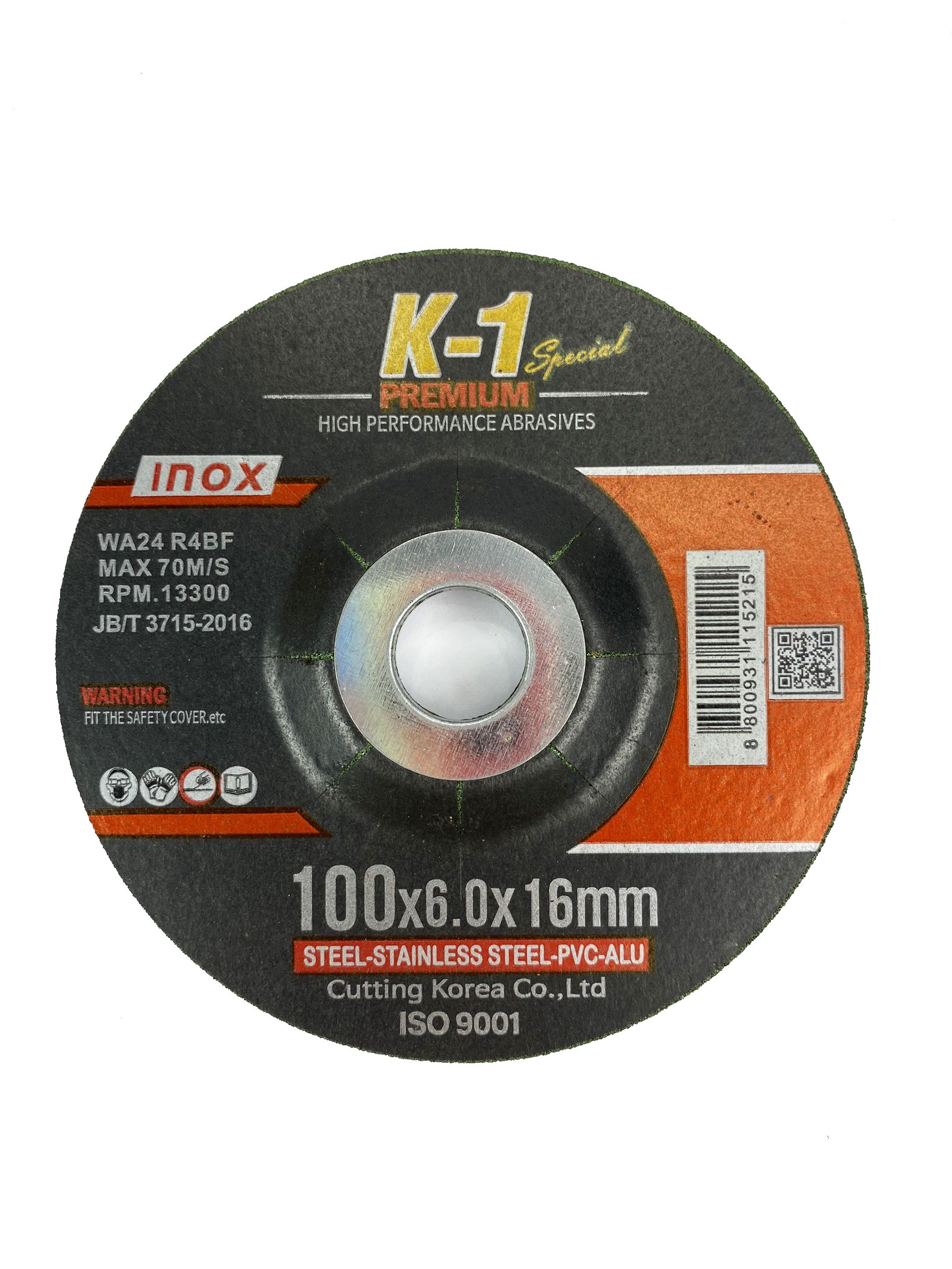 ĐÁ MÀI INOX 100mm (100 x 6.0 x 16mm) thương hiệu K1