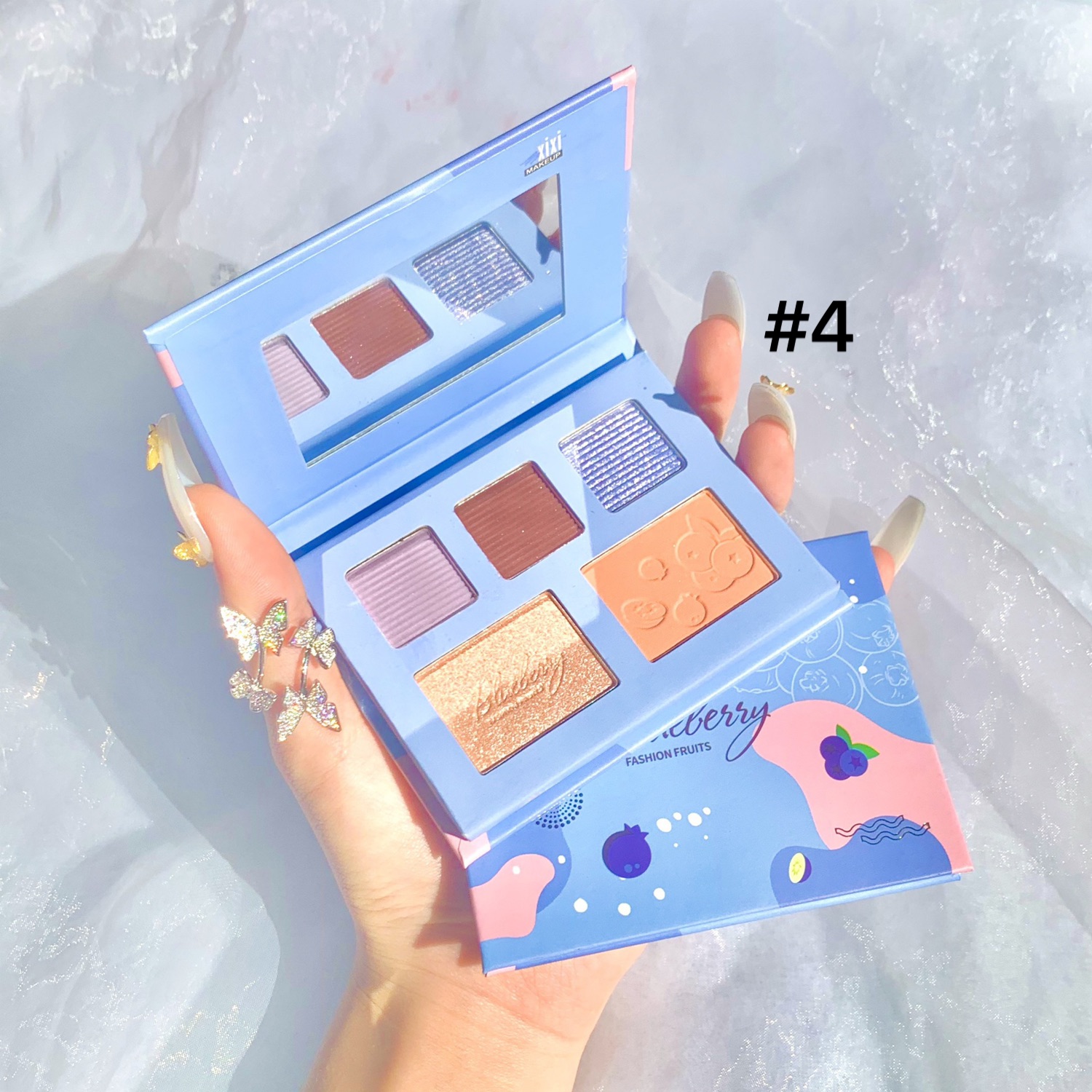 Bảng 3in1 phấn mắt má bắt sáng XIXI D344