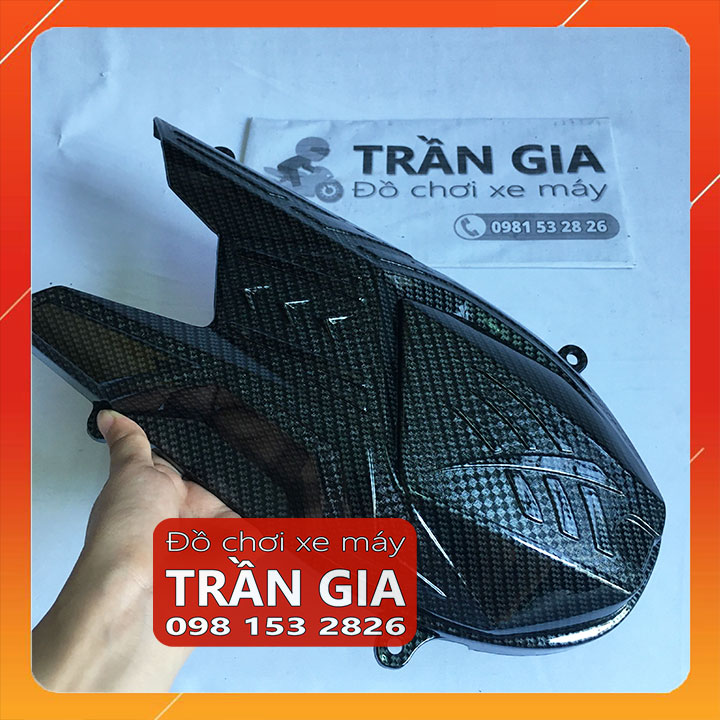 [FreeshipMAX] Ốp lốc máy lớn xe AB 125 150 airblade 2020-2021-2022 ốp che lốc nồi sau xi inox cacbon - phụ kiện trang trí air blade